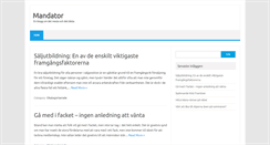Desktop Screenshot of mandator.se