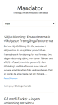 Mobile Screenshot of mandator.se