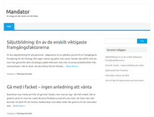 Tablet Screenshot of mandator.se